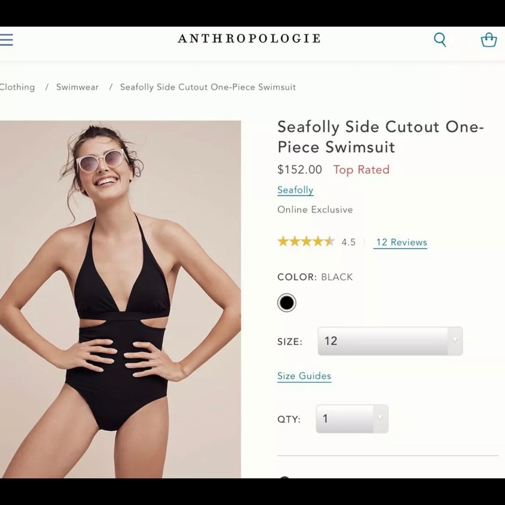 NWT Seafolly for Anthropologie one piece - Picture 4 of 4